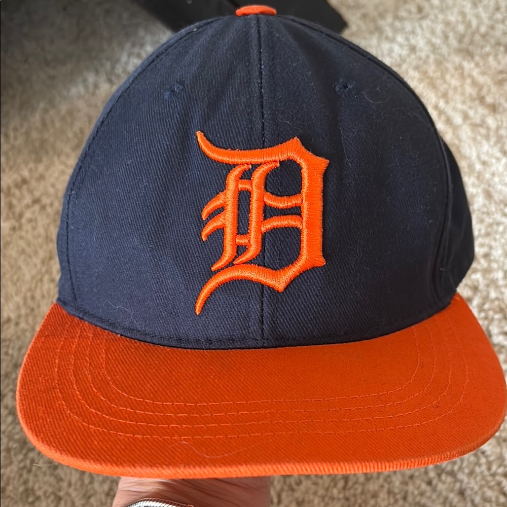 MLB Navy and Orange Cap Detroit Tigers